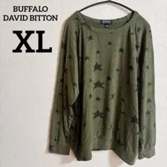 BUFFALO DAVID BITTON 【XL】星柄長袖カットソー 海外古着