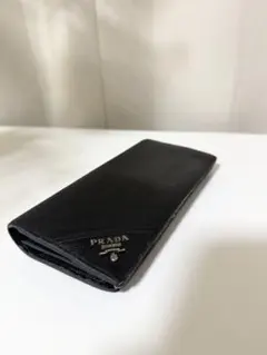【正規品】PRADA プラダ 二つ折り 長財布 サフィアーノレザー　ブラック