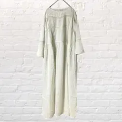 シャツワンピース長袖白