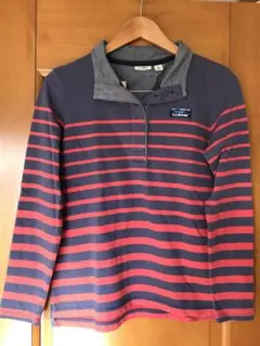 LL Bean ボーダー風　ポロシャツ