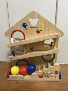 【生産終了・レア】familiar（ファミリア）木製スロープトイのサムネイル