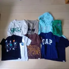 GAP キッズ服 Tシャツ、長袖、パーカー、ズボン 9点セット