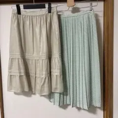 23区 & icb フレアスカート 2枚セットのサムネイル