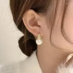 ピアス ゴールド 金属アレルギー対応 パール 上品 可愛