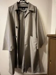 新品 HARE チェスターコート S ベージュ　チェック