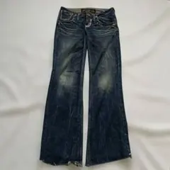 レッドペッパー red pepper フレアデニム刺繍 y2k 平成 グランジ