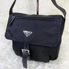 美品 PRADA プラダ ショルダーバッグ メッセンジャー ブラック