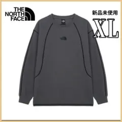 新品未使用 ノースフェイス ワッフル ロングTシャツ グレー XL