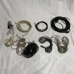 まとめ売り 配線各種9本　電源ケーブル 3ピンプラグ テレビアンテナ等