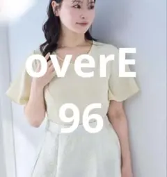 «overE» ストレッチフレアスリーブブラウス25SS パステルイエロー96 overE» ストレッチフレアスリーブブラウス25SS パステルイエロー96