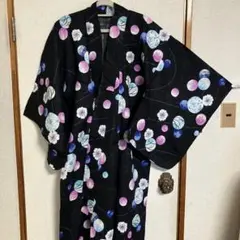 EL RODEO 浴衣 ブラック 花柄　男女どちらもOK EL RODEO 浴衣 ブラック 花柄 男女どちらもOK - メルカリ