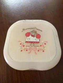 マロンクリーム 鏡付きコームセット 산리오