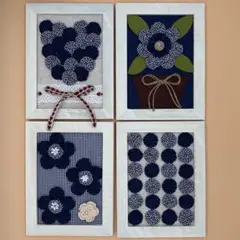 ヨーヨーキルト　壁飾　ウェルカムボード　ハンドメイド　トイレ　母の日　玄関先