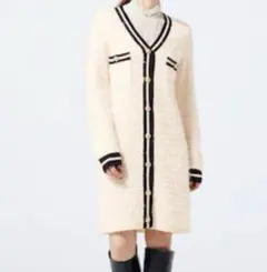 フェザーヤーンロングカーディガン