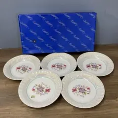 E-1 TD Fine China プレート 5枚セット 電子レンジ対応 食器