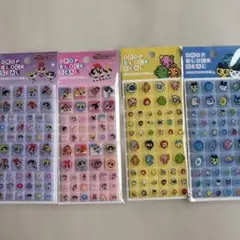 タイルみたいなシール　たまごっち　パワーパフガールズ　タイルシール　4枚セット