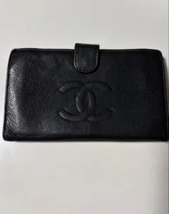 CHANEL キャビアスキン 長財布 ブラックのサムネイル