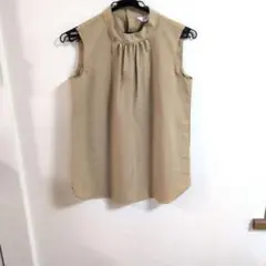 洋服の青山　アンカーウーマン　ベージュ系 ノースリーブ トップス