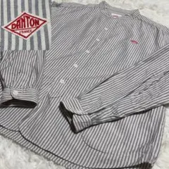 美品＊DANTON ダントン ハーフスリーブシャツ ギンガムチェック 36