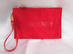新品未使用 BURBERRY バーバリー ポーチ ノベルティ レッド