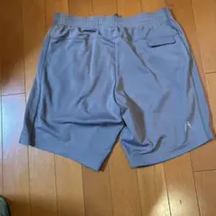 グレーショートパンツ ウエストゴム ポケット付き