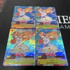 ワンピースカードゲーム　ナミ SR パラレル ×4