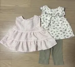女の子まとめ売り　トップス　ボトムス　3点セット　90 100