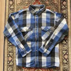 90s VAN HEUSEN チェック ヘビーネルシャツ