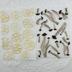 押し野菜♡No567♡小さなレンコンときのこのハーフセット