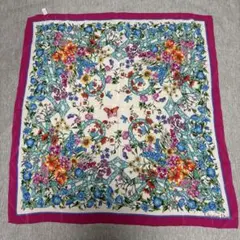 Christian Dior シルクスカーフ 花柄