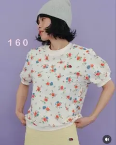 softcheese スウェットプルオーバー 160 花柄 中白のサムネイル