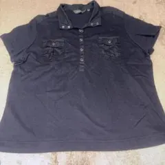 レディース　シャツ　ブラック　XLサイズ