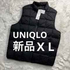 【新品】UNIQLO ユニクロ パフテックベスト XL ブラック 黒