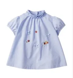 familiar ファミリア　水色ブラウス　80cm