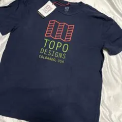 高品質　L トポデザイン TOPO DESIGNS カラフルロゴ　Tシャツ　NYのサムネイル