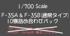 1/700 F-35A+B 10機詰め合わせパックのサムネイル
