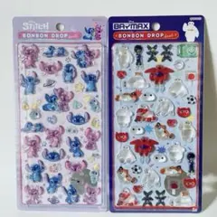 【正規品】ボンボンドロップシール ベイマックス スティッチ エンジェル
