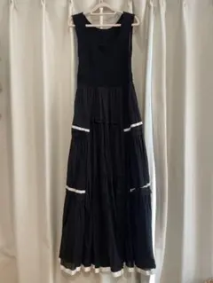 FRAY I.D ニットコンビタックティアードワンピース　FWNO242067