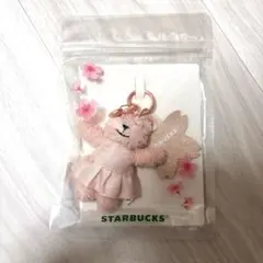 スタバ スターバックス　桜 ベアリスタキーチェーン マスコット ピンク