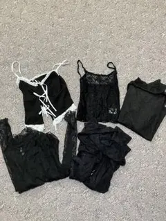 レディース　レース　トップス　セット　春〜秋 キャミ　長袖