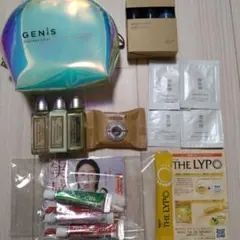 アメニティ・サンプルセットGENiSポーチ付 ロクシタン/雪肌精/無印良品など