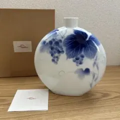 深川製磁 ブルーワイナリー 【花瓶・フラワーベース】