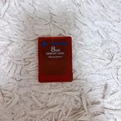 PlayStation2 8MB メモリーカード 赤