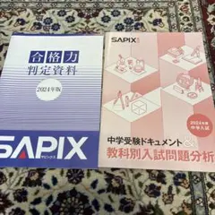 SAPIX 中学受験資料 2冊セット 2024年度版