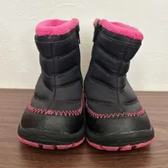 IFME キッズブーツ 黒/ピンク