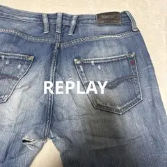 REPLAY CRASIDA ストレートデニム ライトブルー