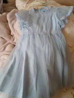 Balahero 水色 フリル袖ドレス 140/60