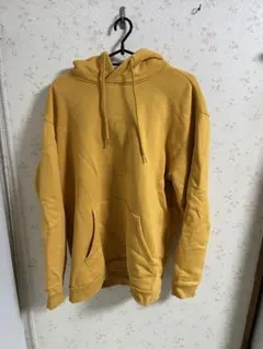 adidas originals マスタード色フード付きパーカー A/XL
