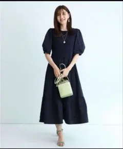 りこぴん様専用【新品】 JUSGLITTYビスチェニットドッキングワンピース