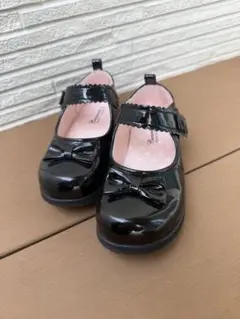 。様専用！ブラック リボン付き フォーマルシューズ